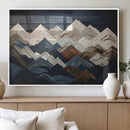 Mountain Wall Art – Modern Geometric Landscape Canvas Print,
