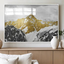 Gold Abstract Mountains Wall Art Print on Canvas, Nature by MyGreatCanvas | Canvas Wall Art Prints | Photo Prints & Wall Decor