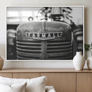 Vintage Farmall Tractor Wall Art Canvas Print, Rustic