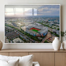 Old Trafford Manchester United Stadium Wall Art Canvas Print