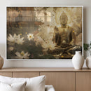Zen Buddha Wall Art Canvas Print | Peaceful Meditation Decor