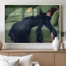 Decadent Girl by Ramon Casas Wall Art Canvas Print, Framed
