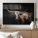 Texas Longhorn Wall Art Canvas Print | Western Ranch Decor | by MyGreatCanvas | Canvas Wall Art Prints | Photo Prints & Wall Decor