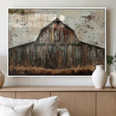 Rustic Barn Wall Art | Farmhouse Wall Decor Canvas Print |