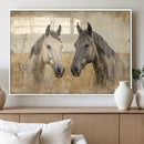 Chines Ink Style Grunge Horses Wall Art Canvas Print by MyGreatCanvas | Canvas Wall Art Prints | Photo Prints & Wall Decor