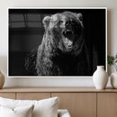 Bear Canvas Print | Wildlife Wall Art for Cabin Decor |