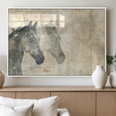 Abstract Horse Canvas Print | Modern Farmhouse Wall Art |