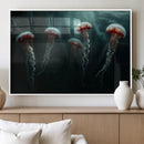 Abstract Jellyfish Wall Art Canvas Print
