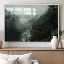 Misty Forest Wall Art | Ready to Hang and Framed | Tranquil