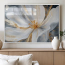 White and Gold Floral Canvas Wall Art - Framed and Ready to by MyGreatCanvas | Canvas Wall Art Prints | Photo Prints & Wall Decor