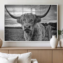 Scottish Highland Cow Canvas Wall Art Farmhouse Decor, by MyGreatCanvas | Canvas Wall Art Prints | Photo Prints & Wall Decor