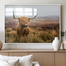 Scottish Highland Cow Wall Art Canvas Print | Ready to Hang by MyGreatCanvas | Canvas Wall Art Prints | Photo Prints & Wall Decor
