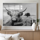 Scottish Highland Cow Wall Art | Rustic Farmhouse Décor |
