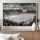 Lausanne Arena Ice Hockey Stadium Wall Art Canvas Print,