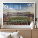 Framed Houston Cougars Football Team Print - Houston TDECU by MyGreatCanvas | Canvas Wall Art Prints | Photo Prints & Wall Decor