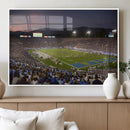 UCLA Bruins Football Team Print - Pasadena Rose Bowl Stadium
