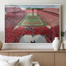 Rutgers Scarlet Knights Football Team Print - Piscataway SHI by MyGreatCanvas | Canvas Wall Art Prints | Photo Prints & Wall Decor