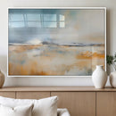 Abstract Landscape Wall Art Canvas Print - Warm Tones of