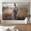 Jesus the Good Shepherd Wall Art Canvas Print - Lost Lamb