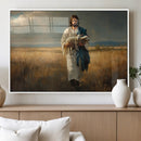 Jesus Shepherd Wall Art | Ready to Hang Triptych Canvas of