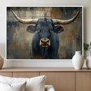Texas Western Wall Art Canvas Print - Abstract Cow Longhorn by MyGreatCanvas | Canvas Wall Art Prints | Photo Prints & Wall Decor