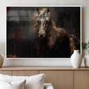 Abstract Black Horse Canvas Print for Farmhouse Wall Art | by MyGreatCanvas | Canvas Wall Art Prints | Photo Prints & Wall Decor