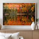 Forest Reflection Art | Autumn Forest Reflection Wall Art | by MyGreatCanvas | Canvas Wall Art Prints | Photo Prints & Wall Decor