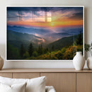 Majestic Mountain Sunrise Print | Landscape Wall Art |