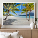 Blue Beach and Sea Wall Art Canvas Print by MyGreatCanvas | Canvas Wall Art Prints | Photo Prints & Wall Decor