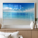 Beach Scene Canvas Wall Art Print – Tranquil Ocean Horizon by MyGreatCanvas | Canvas Wall Art Prints | Photo Prints & Wall Decor