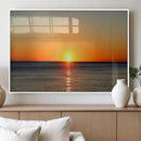 Golden Horizon Sunset Over Ocean Wall Art Canvas Print – by MyGreatCanvas | Canvas Wall Art Prints | Photo Prints & Wall Decor