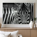 Zebra Wall Art – Zebra Close Up Wall Art – Framed Black by MyGreatCanvas | Canvas Wall Art Prints | Photo Prints & Wall Decor