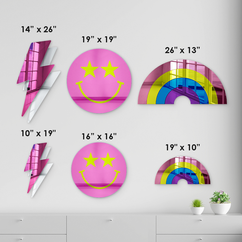 Bundle | Retro Cool 3-Piece Set | Rainbow, Smiley Face, Lightning Bolt