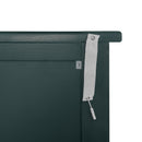 Hollow Carved 2 Door Accent Cabinet With Adjustable Shelf, Sideboard Buffet For Entryway, Living Room Or Bedroom - Blackish Green by HouseOfZazla