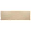 Harkes 75-inch 3-drawer Computer Desk with Adjustable Shelf Light Elm