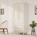 70" Kitchen Pantry Cabinet with Solid Wood Handles and Adjustable Storage by HouseOfZazla