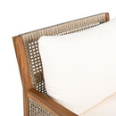 Acacia Wood Patio Furniture Club Chair, Outdoor Wicker Armchair by HouseOfZazla