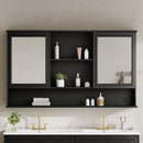 Wall Mounted Bathroom Medicine Cabinet With Double Mirrored Doors by HouseOfZazla