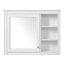 Wall Mounted Medicine Cabinet With Mirror, Adjustable Shelf - White by HouseOfZazla