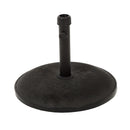 Stylish Concrete Umbrella Base With Iron Support Pole - Black by HouseOfZazla