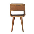 Mini Chestnut Curve Lower Bedside Nifhtstand by HouseOfZazla
