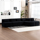 Upholstered Sofa Free Combined Sofa Couch With 2 Chaise Lounge And Five Back Pillows For Living Room by HouseOfZazla
