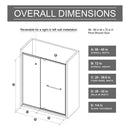 Pivot Shower Door With And Handle - Matt Black by HouseOfZazla
