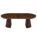 Oval Coffee Table For Living Room - Walnut