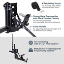 Yescom 800lbs Motorcycle Trailer Hitch Carrier & 2" Tow Receiver