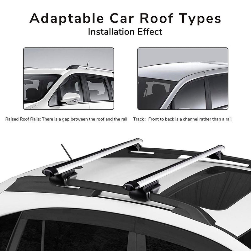 Yescom 48" Car Top Roof Rack Carrier Luggage Cargo Cross Bar