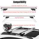 Yescom 48" Car Top Roof Rack Carrier Luggage Cargo Cross Bar