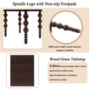 Solid Wood End Table with Drawer in Espresso Finish