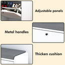 Shoe Storage Bench With Cushion, Entryway Organizer Cabinet For Hallway - White by HouseOfZazla