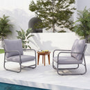 Outdoor Aluminum Frame Patio Armchair